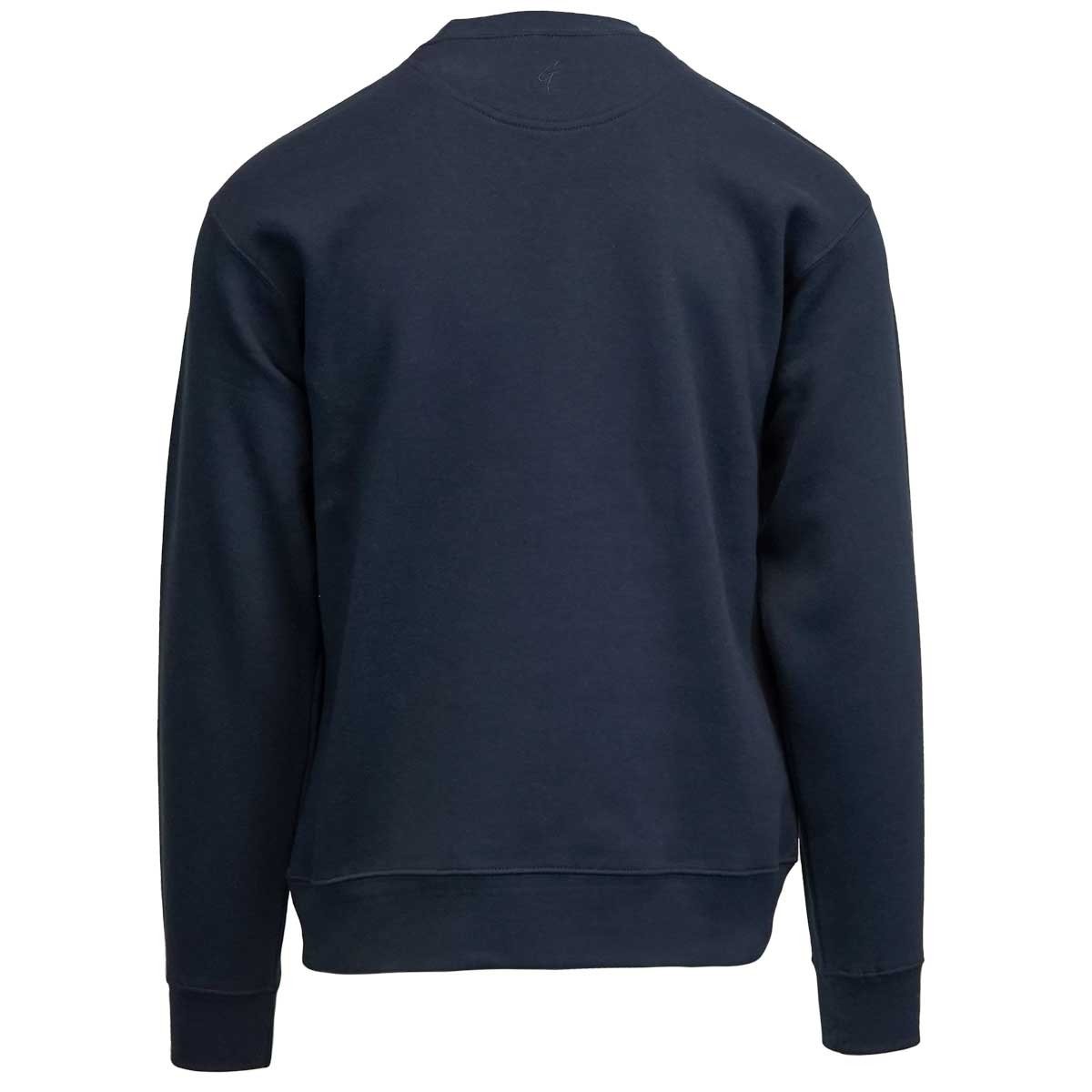 Letterman Patch Utah State University Crew Sweatshirt Navy